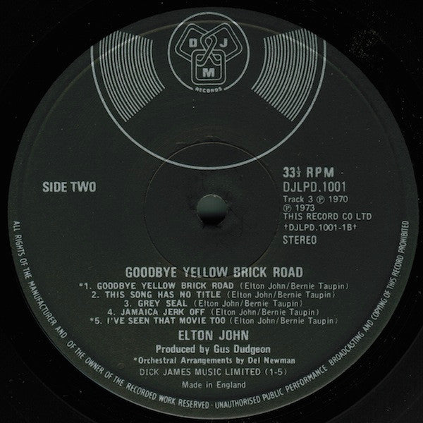 Elton John -Goodbye Yellow Brick Road