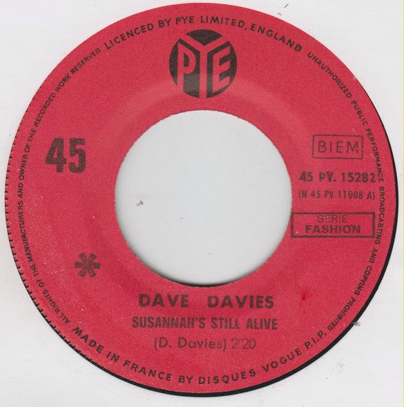 Dave Davies -Susannah's Still Alive