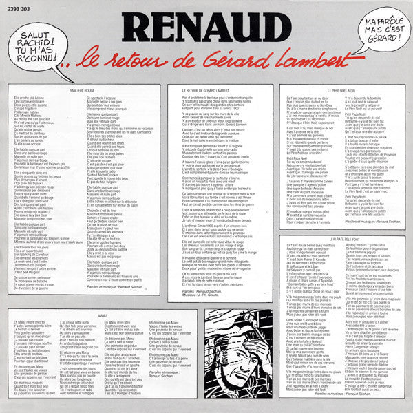 Renaud -Le Retour De Gérard Lambert