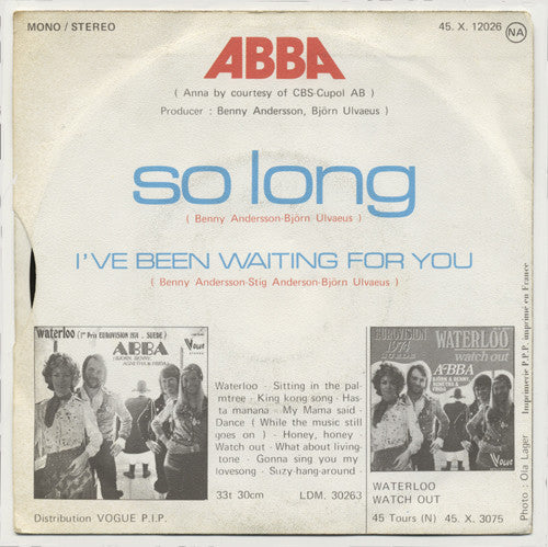 ABBA -So Long