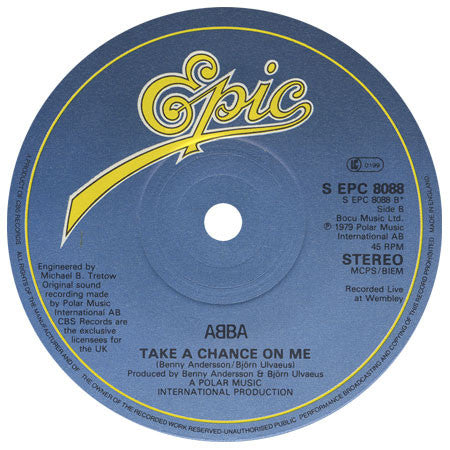 ABBA - I Have A Dream b/w Take A Chance On Me (Recorded Live At Wembley)