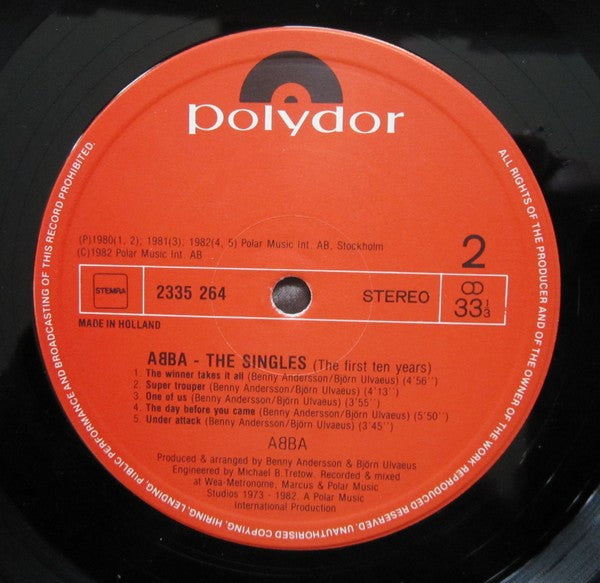 ABBA - The Singles - The First Ten Years
