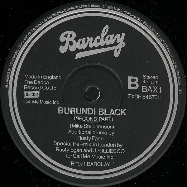 Burundi Black -Burundi Black
