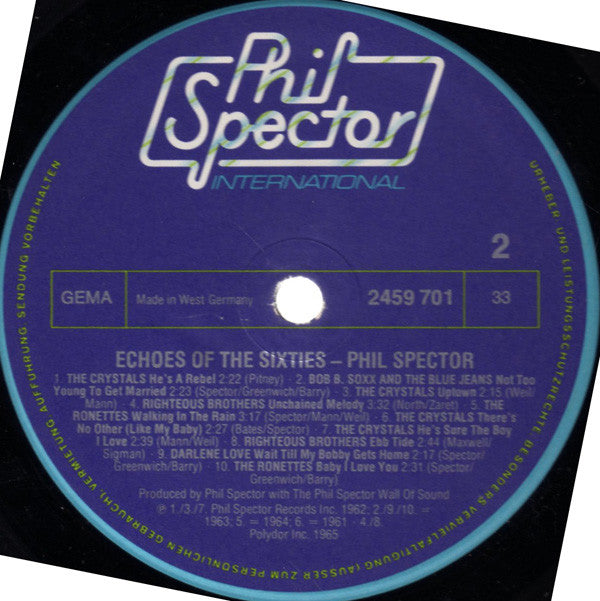 Phil Spector -Echoes Of The 60's
