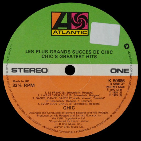 Chic - Les Plus Grands Succes De Chic (Chic's Greatest Hits)