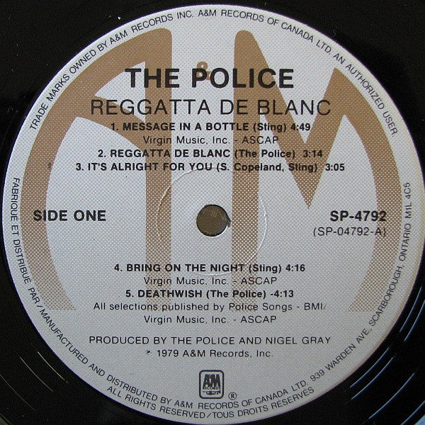 The Police -Reggatta De Blanc