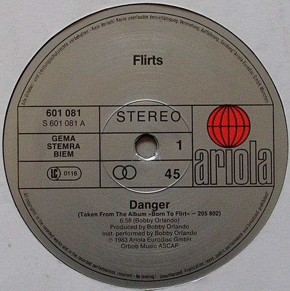 The Flirts -Danger / Dream Boy