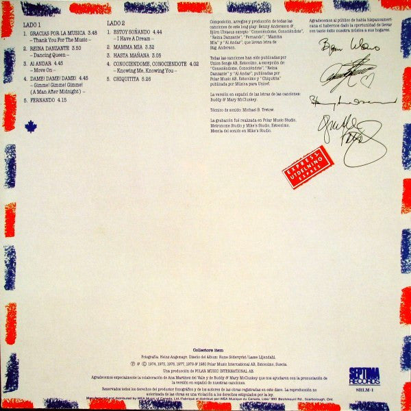 ABBA - Gracias Por La Musica