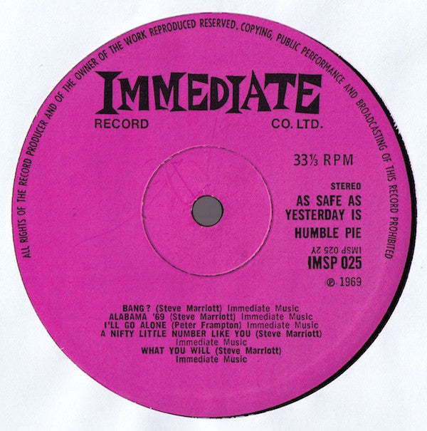 Humble Pie -As Safe As Yesterday Is