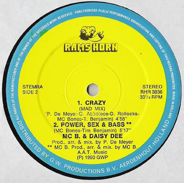 MC B.* Featuring Daisy Dee -Crazy