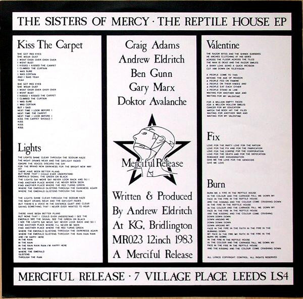The Sisters Of Mercy -The Reptile House E.P.