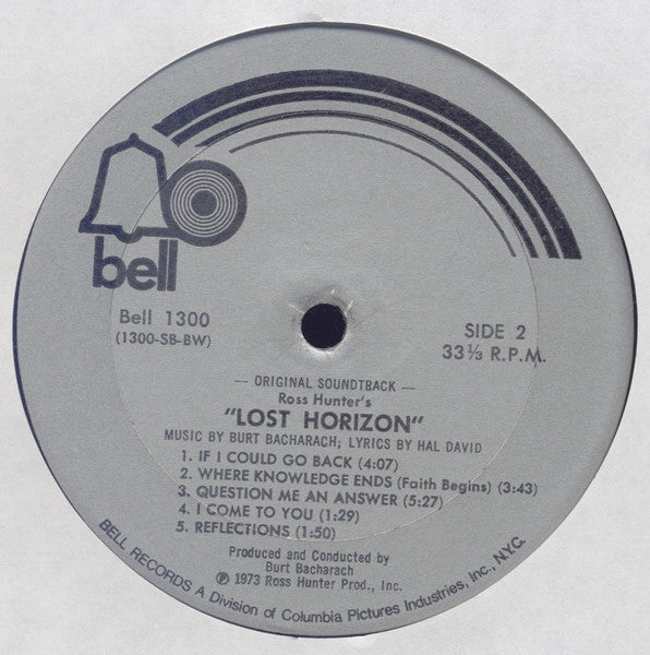 Burt Bacharach, Hal David -Lost Horizon (Original Soundtrack)
