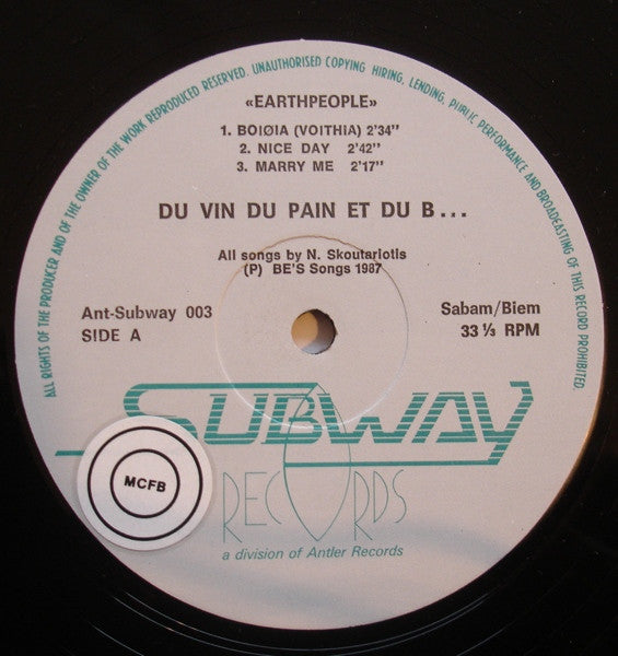 Du Vin Du Pain Et Du B... -Earthpeople
