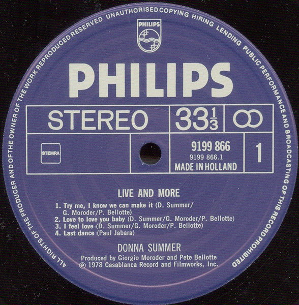 Donna Summer -Live And More