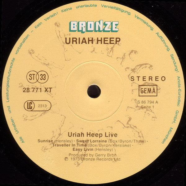 Uriah Heep -Uriah Heep Live