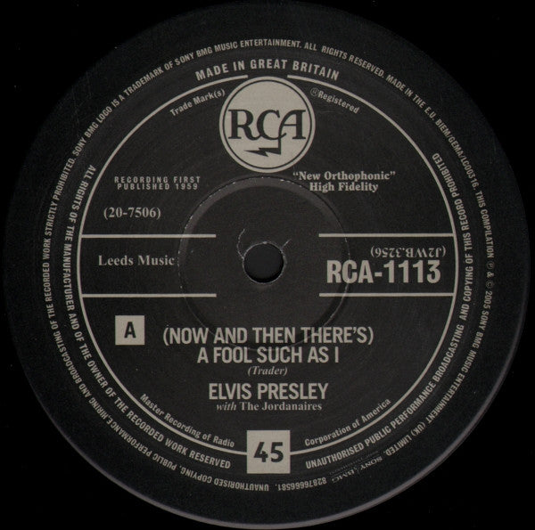 Elvis* -(Now And Then There's)  A Fool Such As I