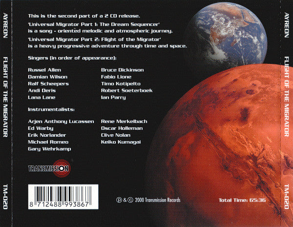 Ayreon -Universal Migrator Part 2: Flight Of The Migrator