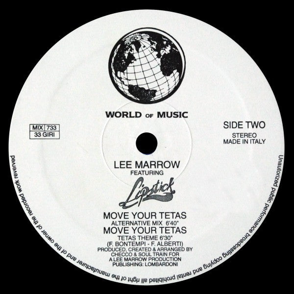Lee Marrow Featuring Lipstick (3) -Do You Want Me ('92 Version)