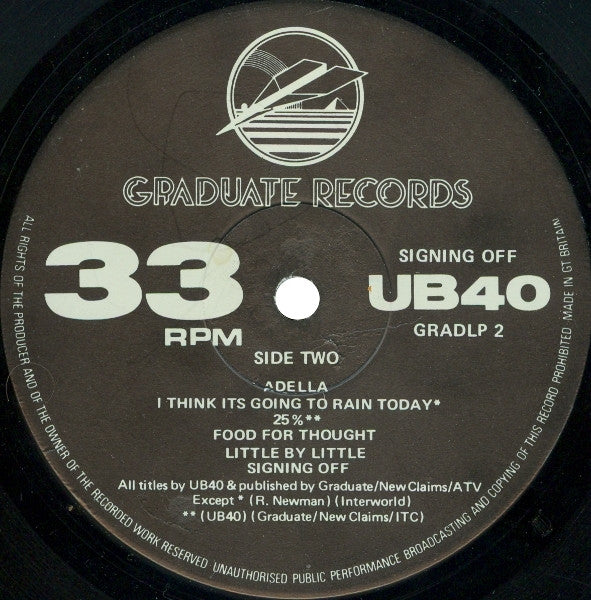 UB40 -Signing Off