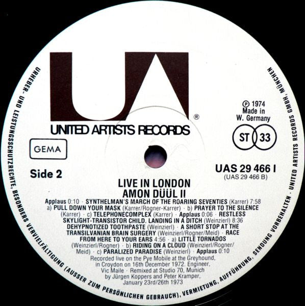 Amon Düül II -Live In London