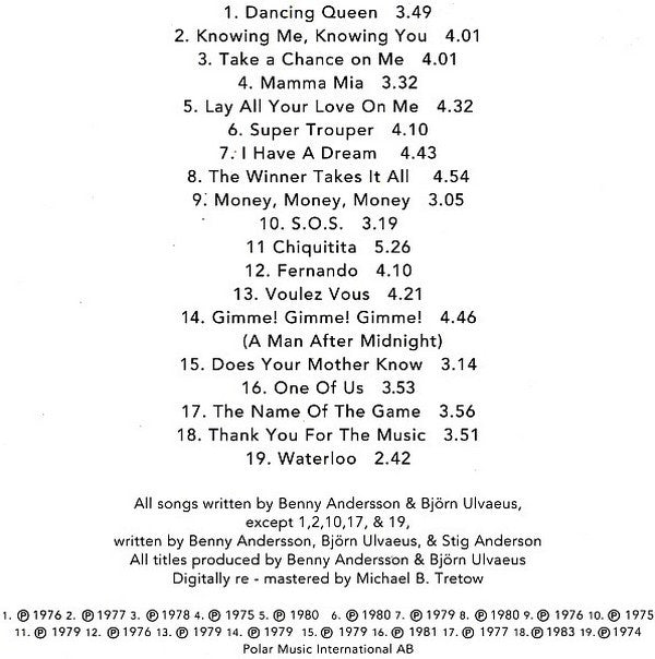 ABBA - Gold (Greatest Hits)