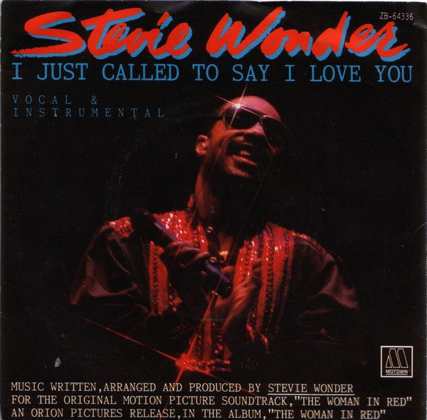Stevie Wonder -I Just Called To Say I Love You