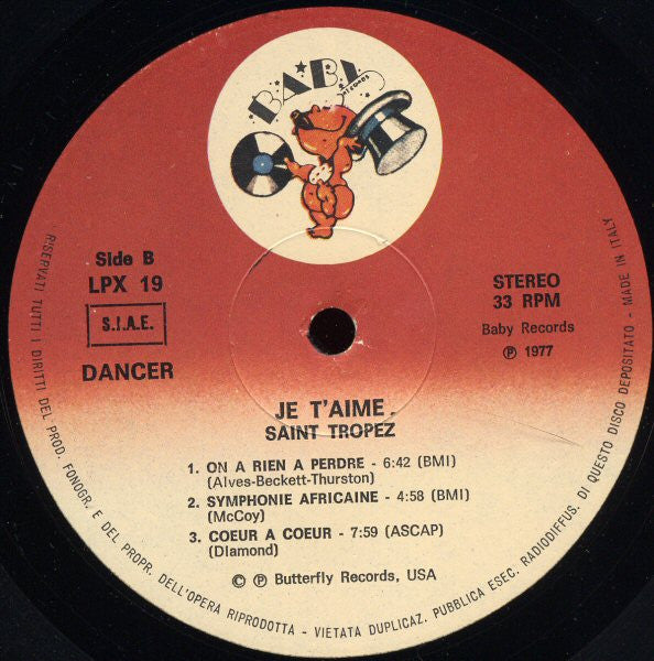 Saint Tropez -Je T'Aime