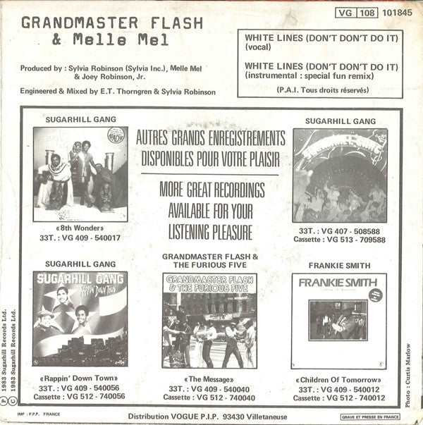 Grandmaster Flash & Melle Mel -White Lines (Don't Don't Do It)