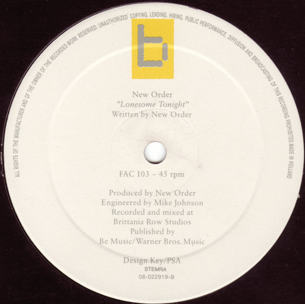 New Order -Thieves Like Us