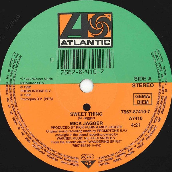 Mick Jagger -Sweet Thing