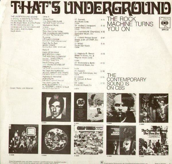 Various - That's Underground (The Rock Machine Turns You On)