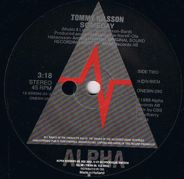 Tommy Nilsson -En Dag