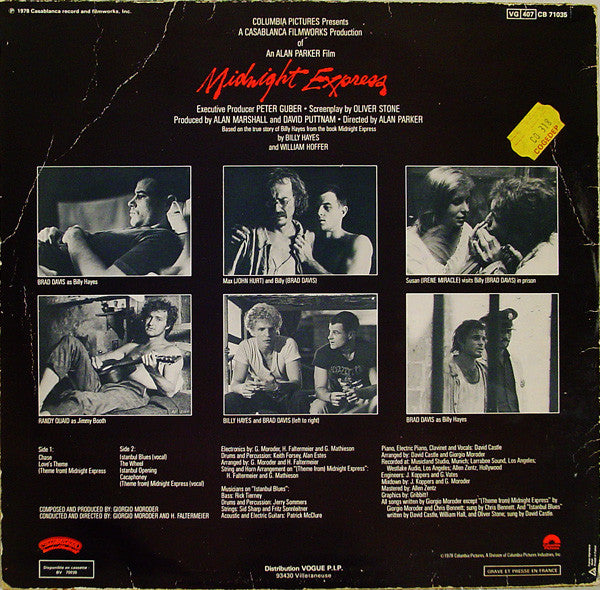 Giorgio Moroder -Midnight Express (Music From The Original Motion Picture Soundtrack)