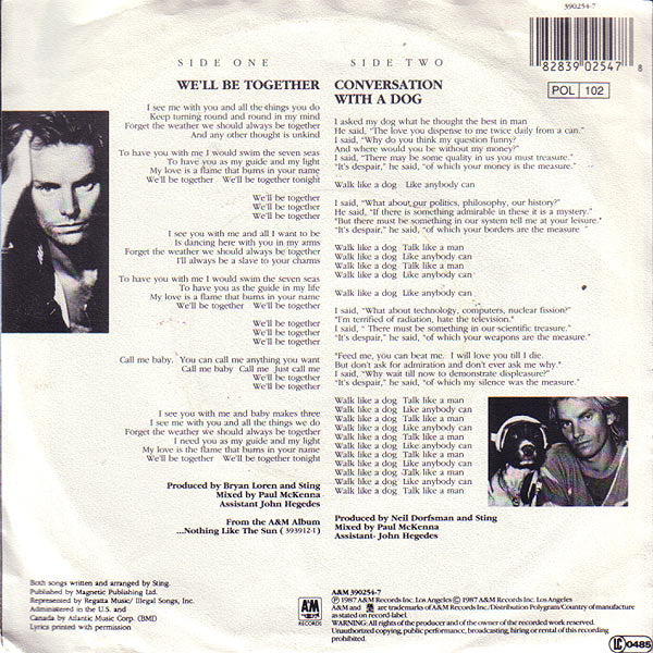 Sting - We'll Be Together