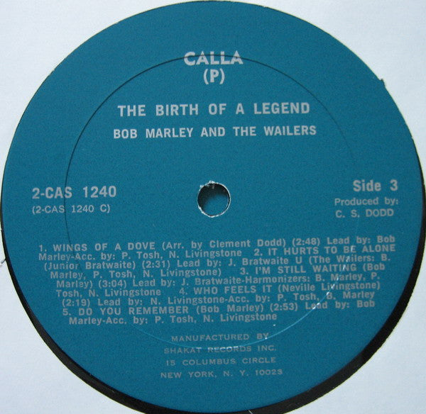 Bob Marley & The Wailers -The Birth Of A Legend