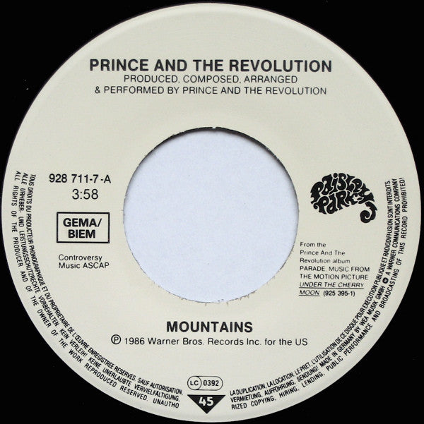 Prince And The Revolution -Mountains