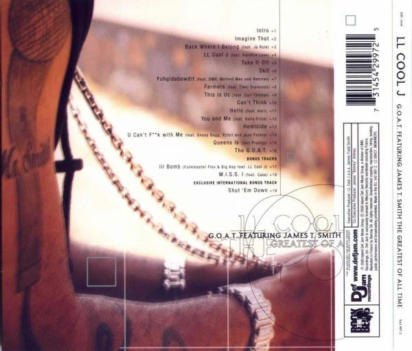 LL Cool J -G.O.A.T.  Featuring James T. Smith The Greatest Of All Time