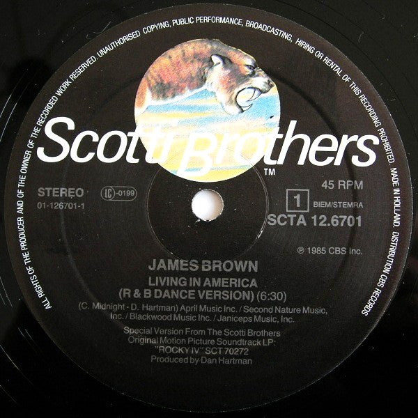 James Brown -Living In America (12" Extended Dance Mix)
