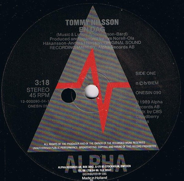 Tommy Nilsson -En Dag