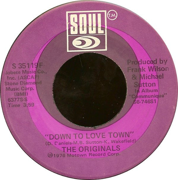 The Originals - Down To Love Town