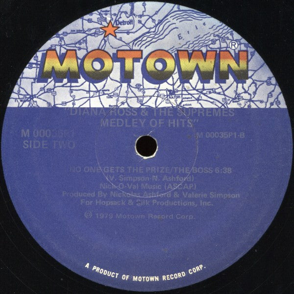 Diana Ross & The Supremes* -Medley Of Hits / No One Gets The Prize / The Boss
