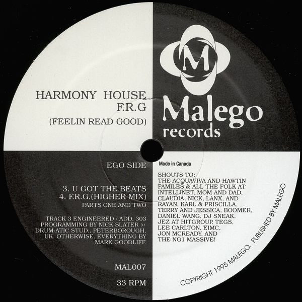 Harmony House -F.R.G (Feelin Read Good)