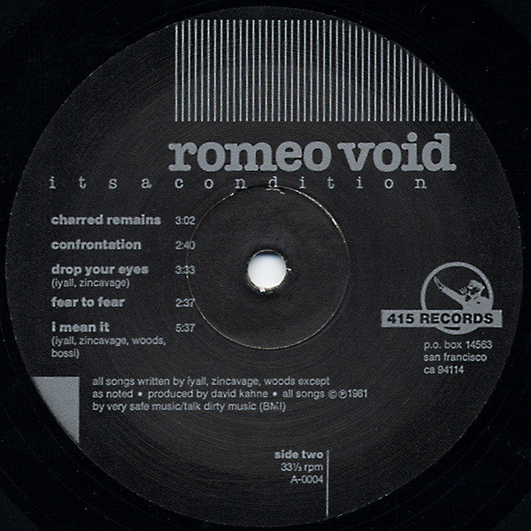 Romeo Void -Itsacondition