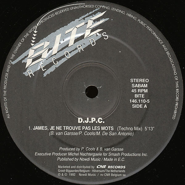 DJPC -James, Je Ne Trouve Pas Les Mots
