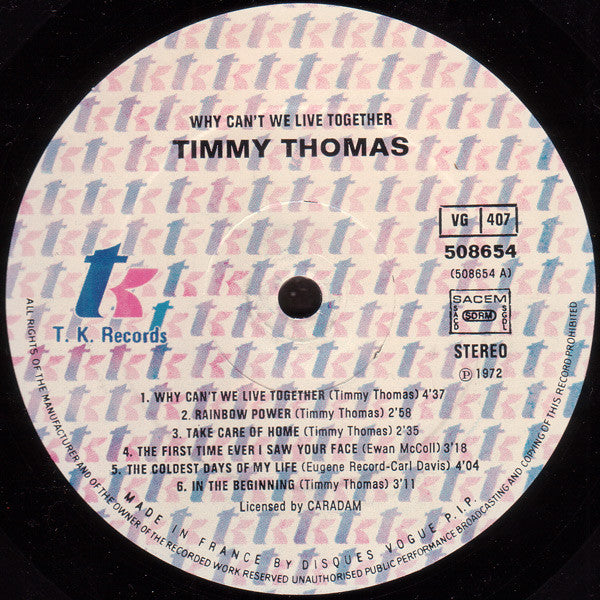 Timmy Thomas -Why Can't We Live Together