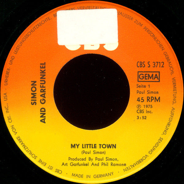 Simon And Garfunkel* Plus Art Garfunkel Plus Paul Simon -My Little Town