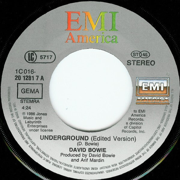 David Bowie -Underground