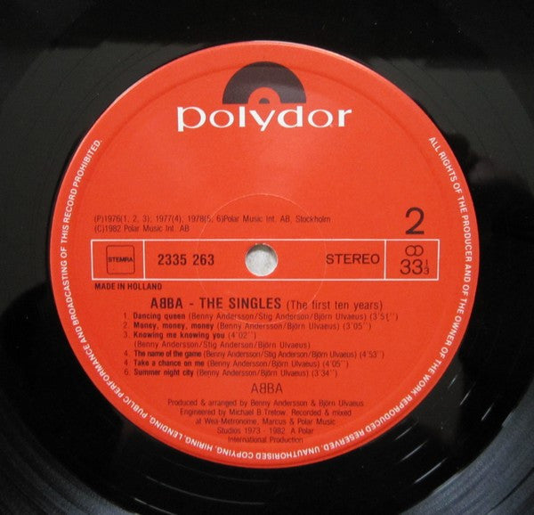 ABBA - The Singles - The First Ten Years