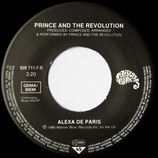 Prince And The Revolution -Mountains