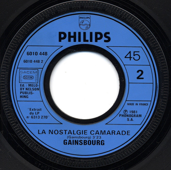 Gainsbourg* - Ecce Homo